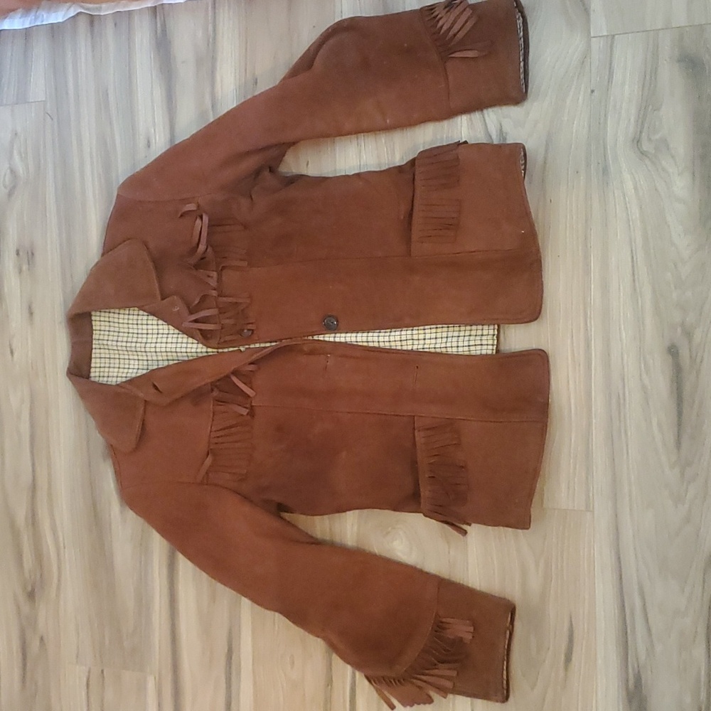 Suede Fringe Jacket